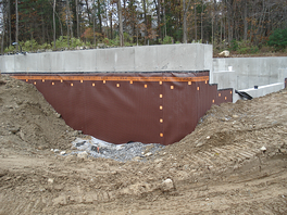 custon home builder Westborough MA waterproofs foundation