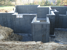 New old home foundation poured
