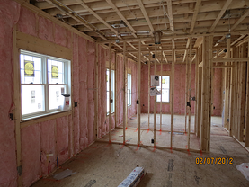 Insulated walls in a new old home
