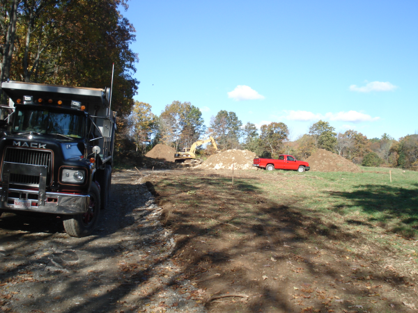 New old Home foundation excavation begins.