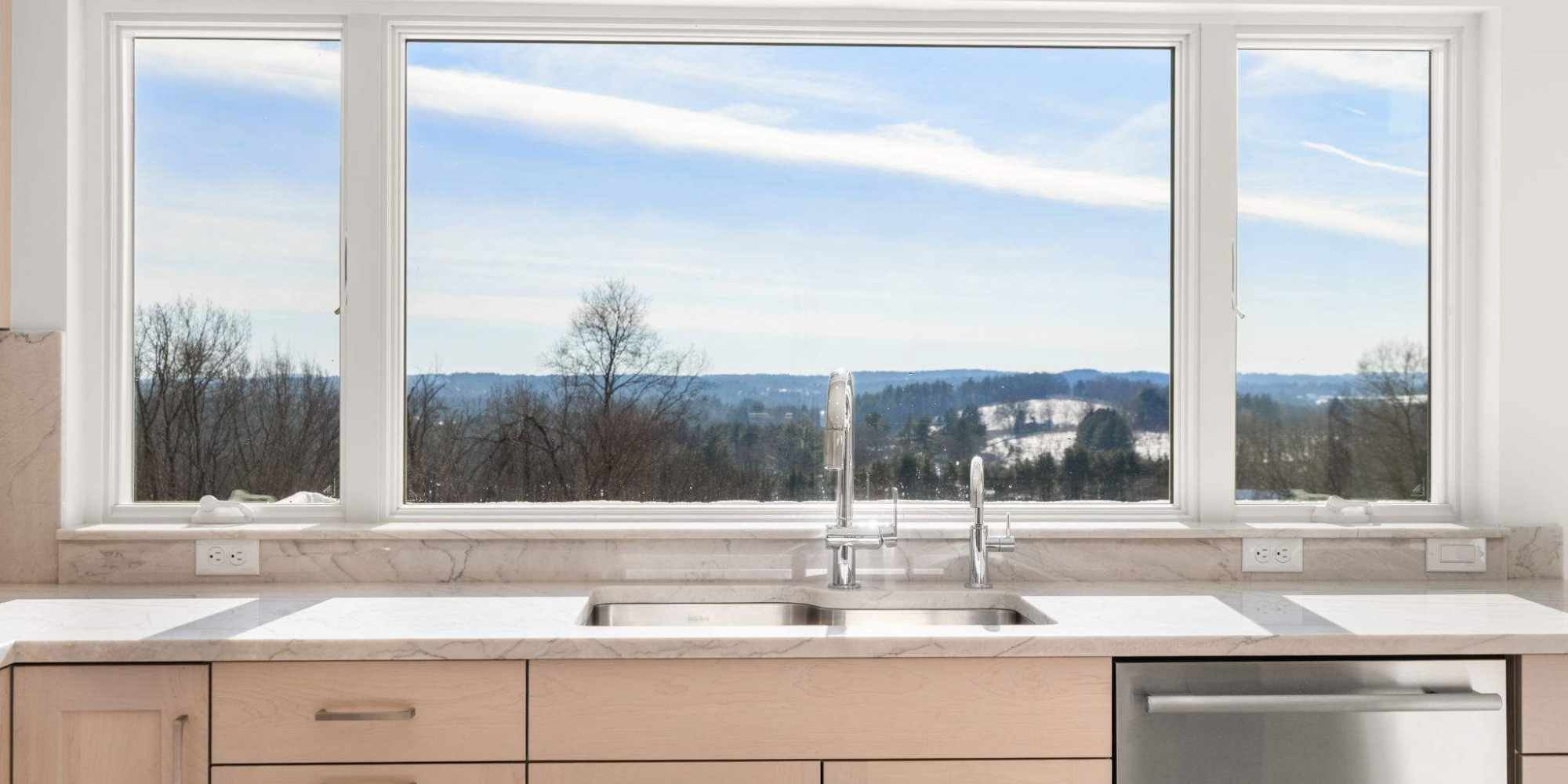 Custom kitchen inside an ADU in Stow, MA by Gilmore Design-Build