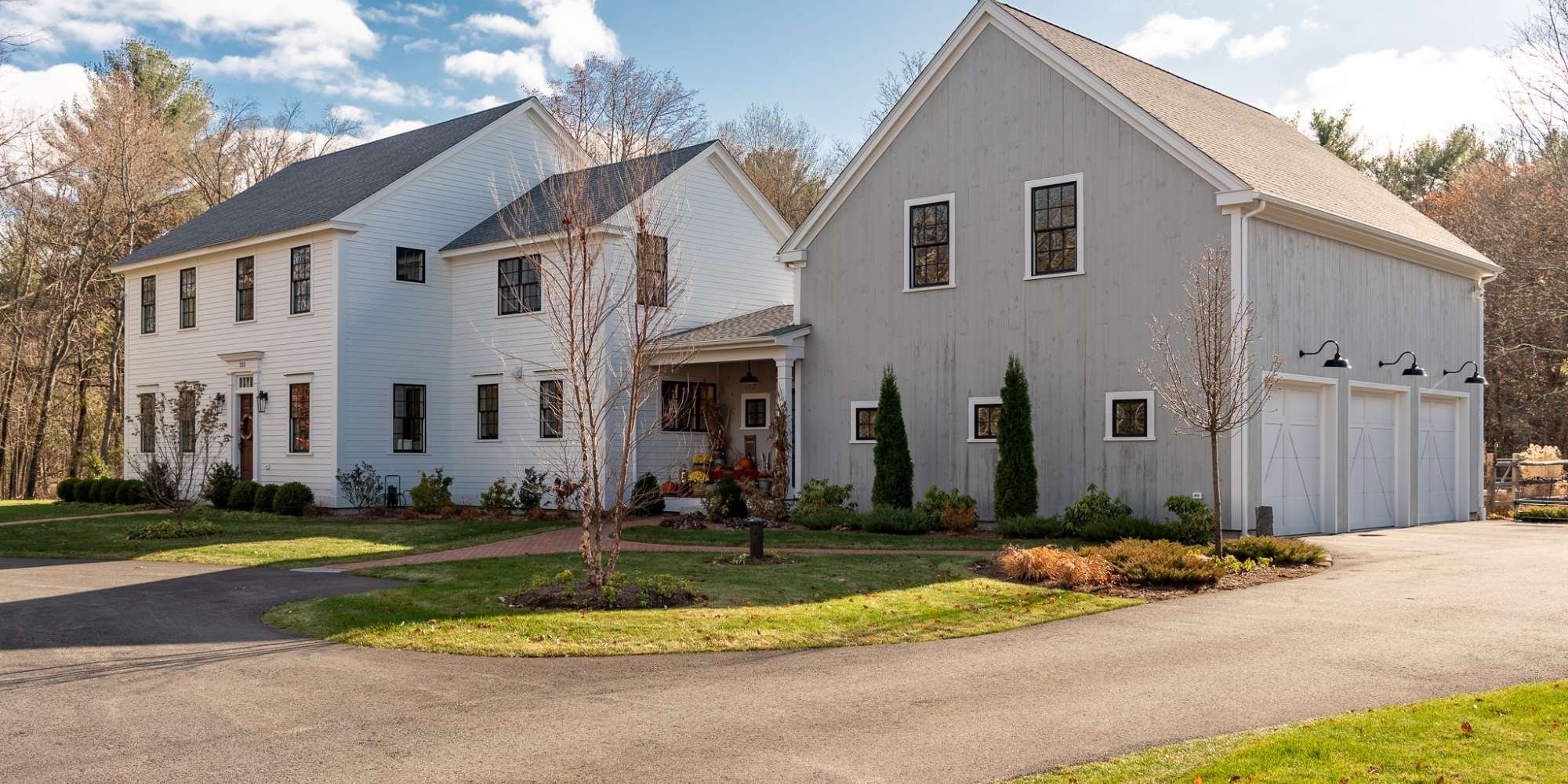 Image of a remodel of an old farmhouse in Grafton, MA by Gilmore Building Co.