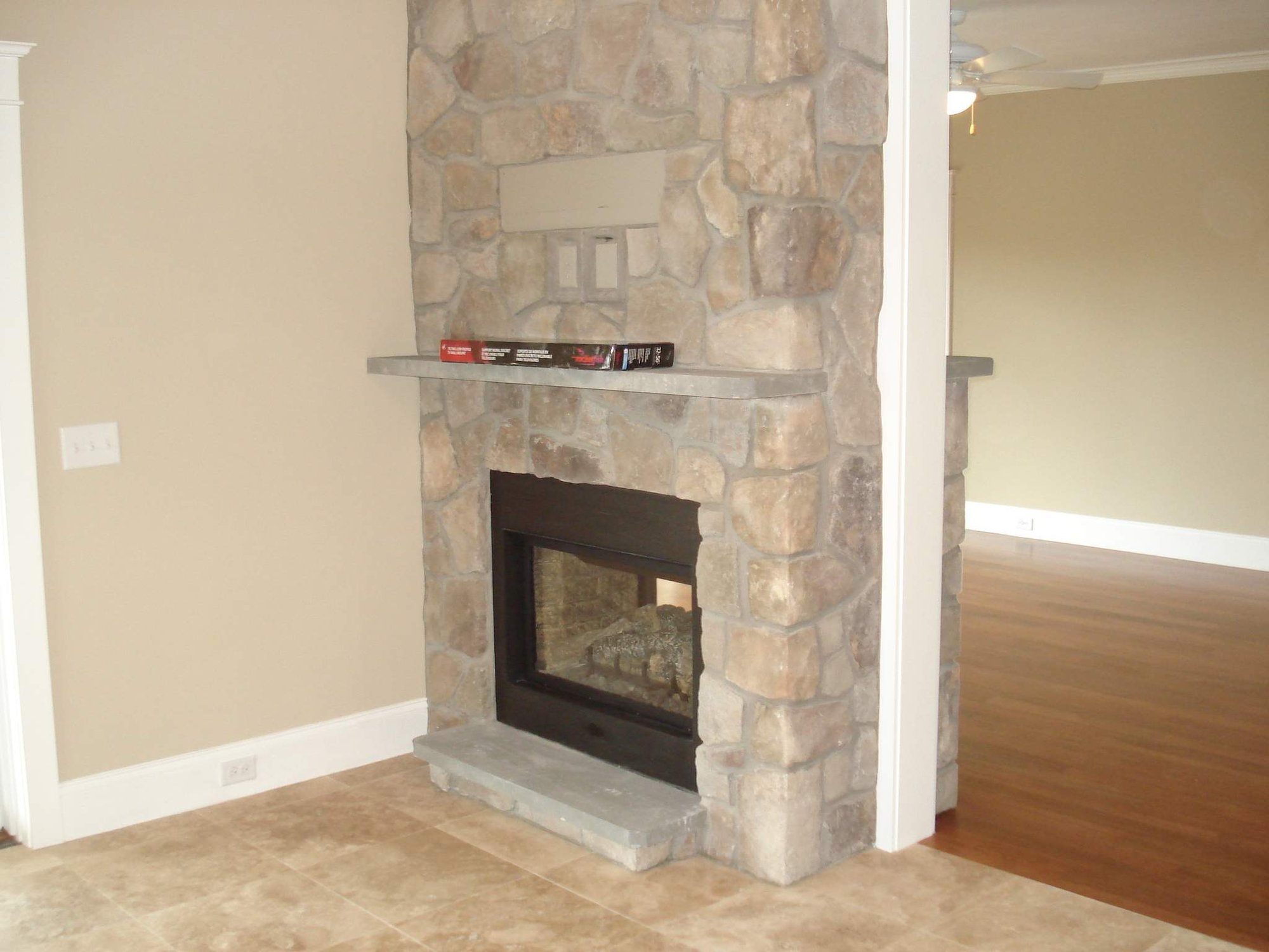 Photo of Room Divide Fireplace - Pre