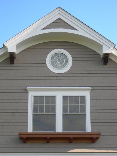 Photo of shingle style home window