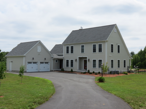 Photo of saltbox style home